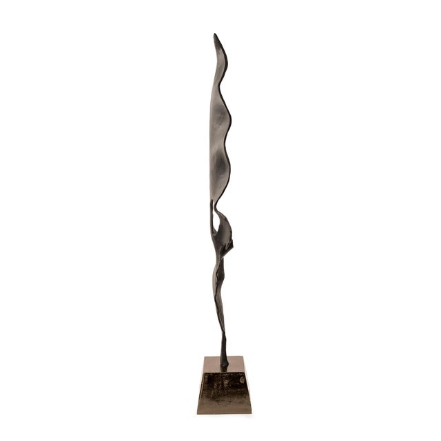 Black Elemental Leaf Sculpture - Large For Sale In Chicago - Image 6 of 11