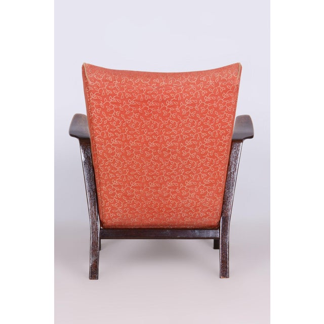 Art Deco Oak Armchair by Antonin Kybal, Czechia, 1930s For Sale - Image 6 of 10