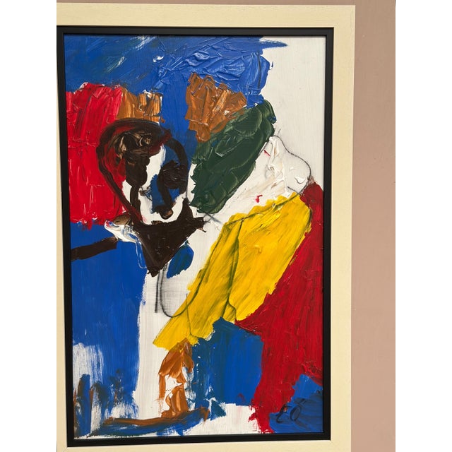 Emil Östlund, Man Among Colors, 1950s, Oil on Panel, Framed For Sale - Image 17 of 18