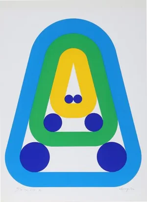 1972 Naomi Okuya "Yu 636 C" Print