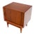 Danish Mid-Century Modern Tambour Door One Drawer End Table Night Stand For Sale