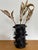 Black Modern Moroccan Izuran Tadelakt Spiked Black Vase For Sale - Image 8 of 10