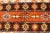 Burnt Orange Vintage Moroccan Rug With Stripes & Tribal Design in Orange, D. Brown, Ivory For Sale - Image 8 of 12