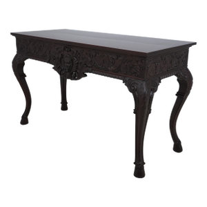 Vintage Carved Mahogany Irish Georgian Server Console