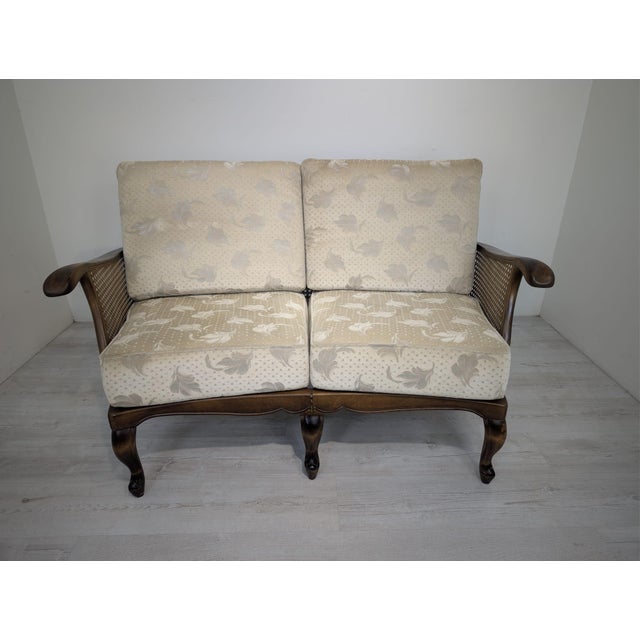 1960s Vintage Louis Sofa with Woven Sides, 1965 For Sale - Image 5 of 18