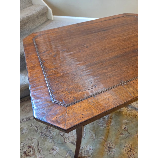 Late 20th Century Gregorius Pineo Biedermeier Style Side Table With Drawer and Undershelf For Sale - Image 13 of 17
