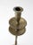 Mid 20th Century Vintage Etched Brass Candlestick Holder For Sale - Image 5 of 10