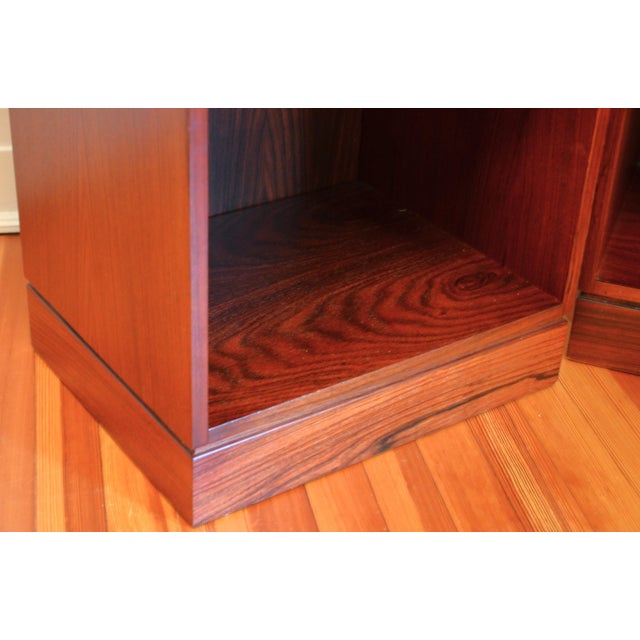 Danish Modern Two Drawer Nightstands by Arne Wahl Iversen for Vinde Møbelfabrik - Pair For Sale - Image 10 of 14