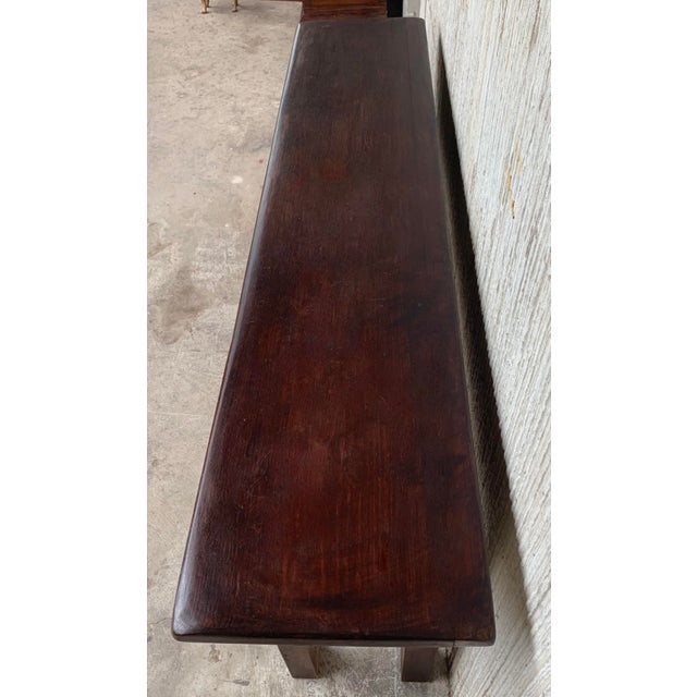 Late 19th Century Spanish Console Table With Drawers and Carved Legs For Sale In Miami - Image 6 of 11