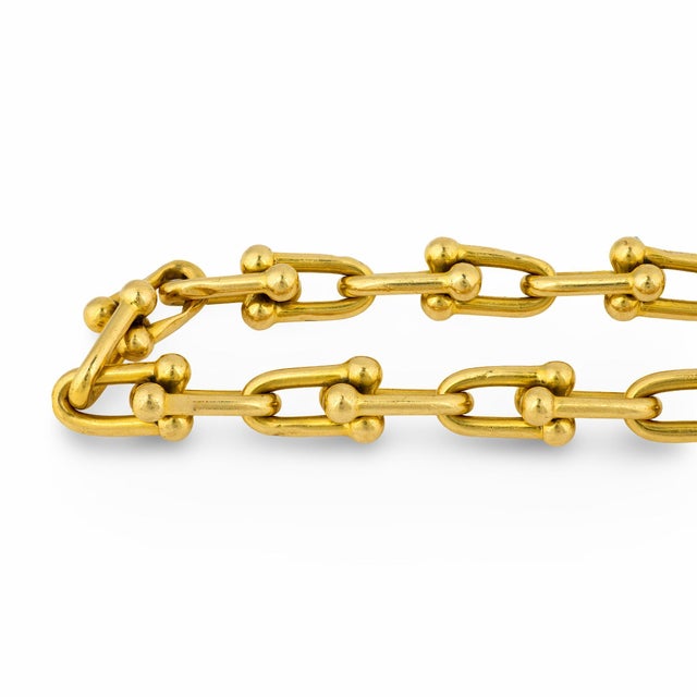 Modern Tiffany & Co. 18k Yellow Gold HardWear Link Bracelet For Sale - Image 3 of 5