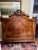 French Louis XVI Walnut Full-Size Headboard with Carvings, 19th Century