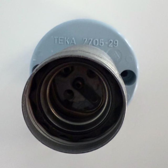 Space Age Ceiling Lamp in Brass-Colored Aluminum from Teka, 1970s For Sale - Image 9 of 11