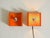 Black Space Age Metal Wall Lamps in Orange by Klaus Hempel for Kaiser Leuchten, 1960s, Set of 2 For Sale - Image 8 of 18