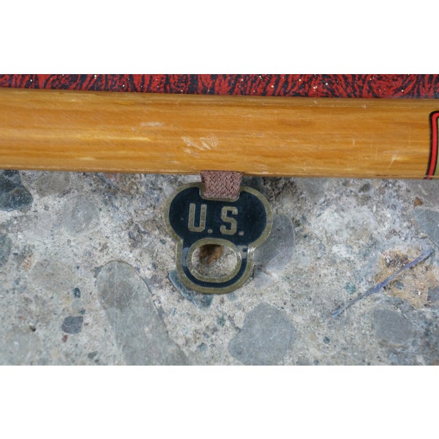 Original Mid Century Cram’s Pull Down Us School Map Usa Wall Map Geography 63" For Sale - Image 10 of 18