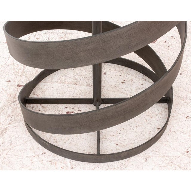 Industrial Style Metal Spiral Side Table Chairish