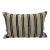 Turkish Hemp Pillow Cushion Natural Beige Black Pillow Cushion Cover 16" x 24" For Sale
