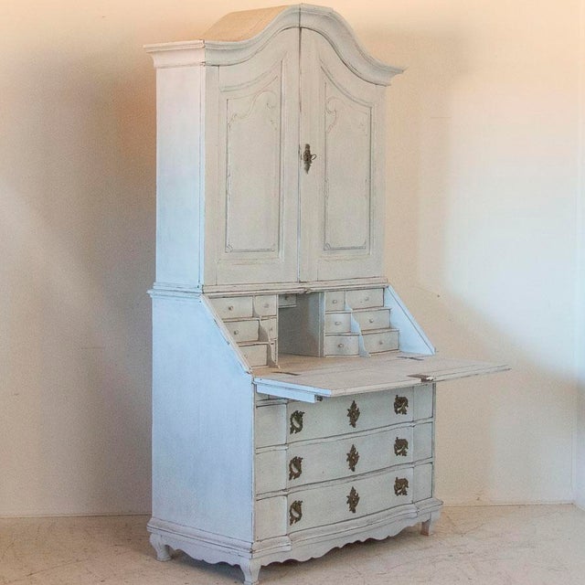 Antique Gustavian White Painted Secretary Desk Chairish