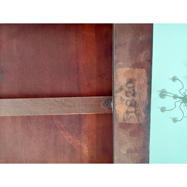 Mid-Century Mahogany Side Table by Imperial Furniture With Leather Top, American For Sale In Milwaukee - Image 6 of 9