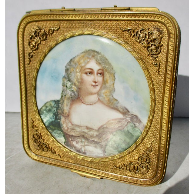 Beaux-Arts Antique French Gilt Vanity Box Circa 1890 For Sale - Image 3 of 6