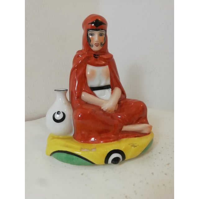 Arab Lady in Ceramic by Chiparus for Etling Paris, France, 1920s-1940s For Sale - Image 13 of 13