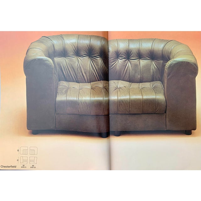 Mid-Century Chesterfield Modular Sofa from Strässle, 1975, Set of 5 For Sale - Image 4 of 18