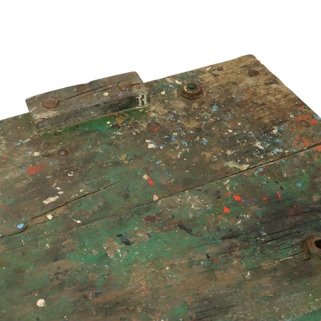 Industrial Green Workbench, 1950s For Sale - Image 18 of 18