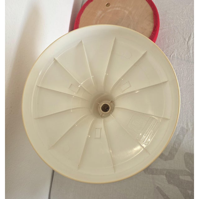 1970s Iconic 1970s Space Age Tulip Stool, German Plastic Stool in Red For Sale - Image 5 of 7