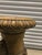 Hollywood Regency Vintage Tall Garden Stone Urn With Handles For Sale - Image 3 of 8