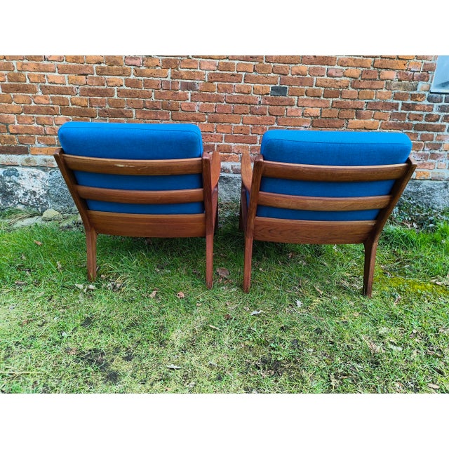 Vintage Lounge Chairs in Teak by Ole Wanscher for Cado, 1950s, Set of 2 For Sale - Image 3 of 9