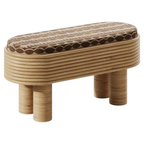 Grace Bench in Rattan and HR Foam by Popus Editions For Sale - Image 6 of 6