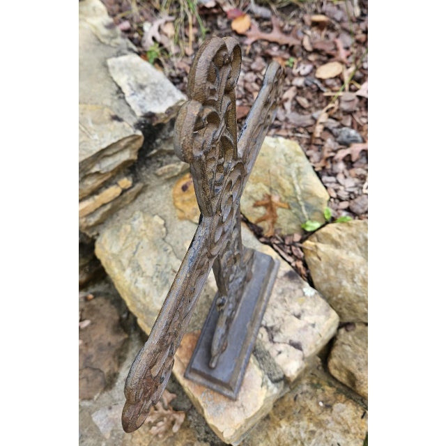 Vintage Cast-Iron Decorative Cross For Sale - Image 10 of 14