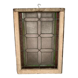 Vintage Mid 20th Century Stained Glass Window