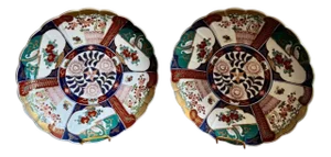 Japanese Imari Chargers, 1920s, Set of 2