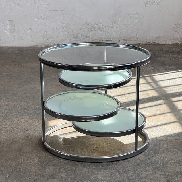Vintage Chrome and Glass Coffee Table by Milo Baughman, 1990 For Sale - Image 12 of 12