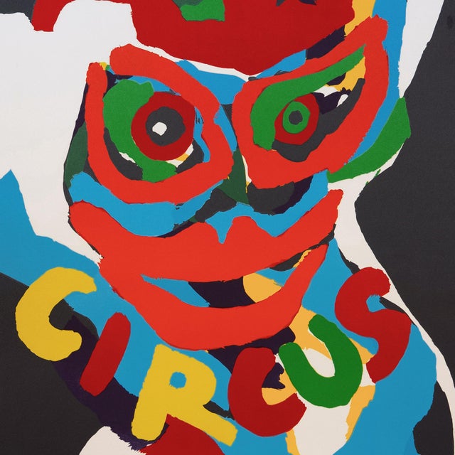 Black 'Circus' by Karel Appel, 1978, Paris, Cobra, Venice Biennale, Guggenheim, Indianapolis For Sale - Image 8 of 9