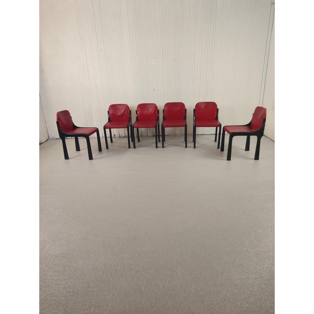 Vintage Chairs in the style of Bartoli, 1970s, Set of 6 For Sale - Image 6 of 7