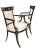 Traditional Early 19th Century Italian Regency Style Ebony & Gilt Armchairs in European Silk - a Pair For Sale - Image 3 of 13