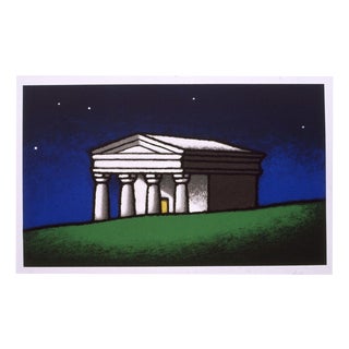 Tino Stefanoni, Tempio, 1989, Color Screenprint For Sale