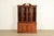 Thomasville Georgian Carved Mahogany Lighted Breakfront Bookcase or Dining Cabinet For Sale - Image 16 of 16