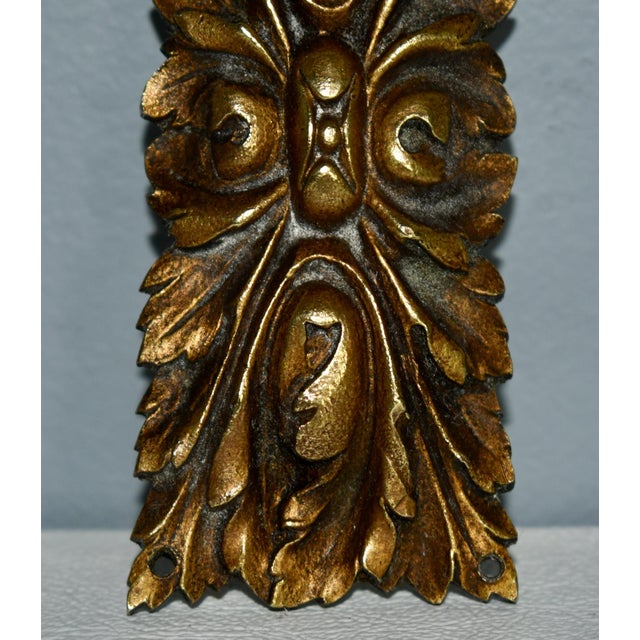 Baroque Antique Decorative Bronze Rectangular Ormolu For Sale - Image 3 of 11