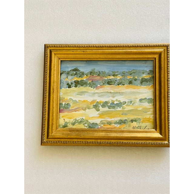 Abstract Pair of Contemporary Abstract Original Landscape Paintiing For Sale - Image 3 of 4