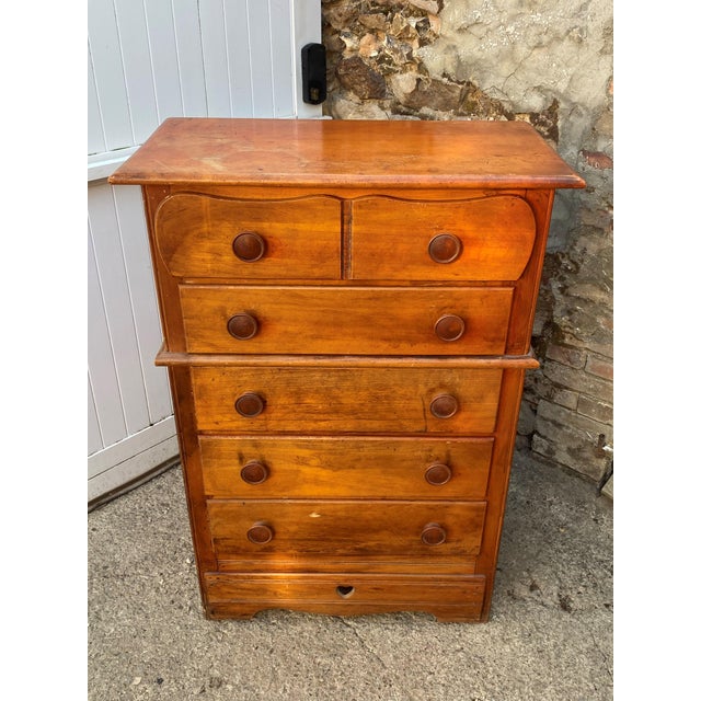1950s Wooden Chest of Drawers, 1950s For Sale - Image 5 of 17