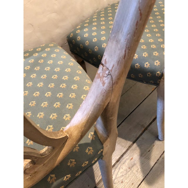 Painted 18th Century Neoclassical Side Chairs -A Pair For Sale - Image 9 of 12