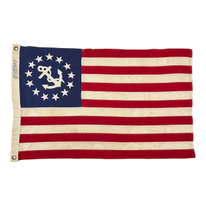Small Vintage Cotton Sewn American Yacht Ensign Flag
