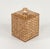 Midcentury amazing decorative box in acrylic and rattan in the style Christian Dior Home. Made in Italy in the 1970s....
