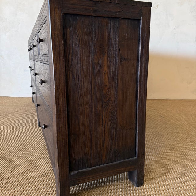 Wood Ollie II Reclaimed Elm 8 Drawer Dresser - Dark Walnut For Sale - Image 7 of 12