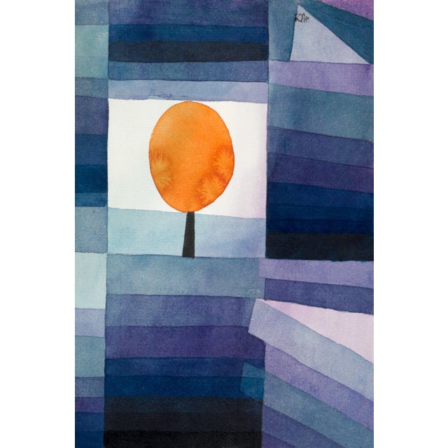 Not Yet Made - Made To Order 1922 the Harbinger of Autumn Modernist Blue Orange Fine Art Print Diptych by Paul Klee — 24" X 36" Per Panel For Sale - Image 5 of 7