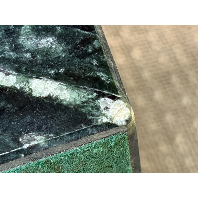 Vintage Medical Caduceus Green Italian Marble Heavy Bookends a Pair For Sale - Image 16 of 16