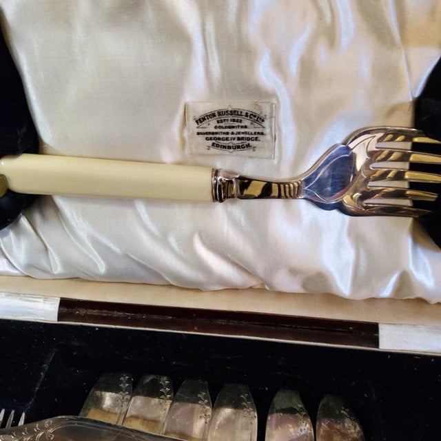 Mid 19th Century Mid 19th Century Fenton Russell & Co Ltd. Edinburgh Fish Service- 14 Pieces For Sale - Image 5 of 7