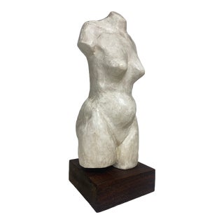 Mid Century Female Nude Study Plaster Sculpture.l For Sale